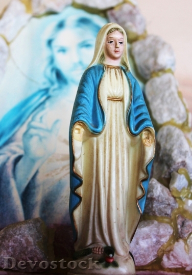 Devostock Mother Mary Jesus Catholic