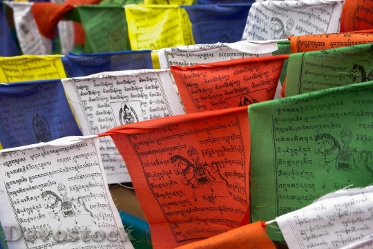 Devostock Nepal Prayer Flags Religion 0
