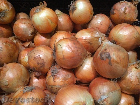 Devostock Onions Pile Up Vegetables