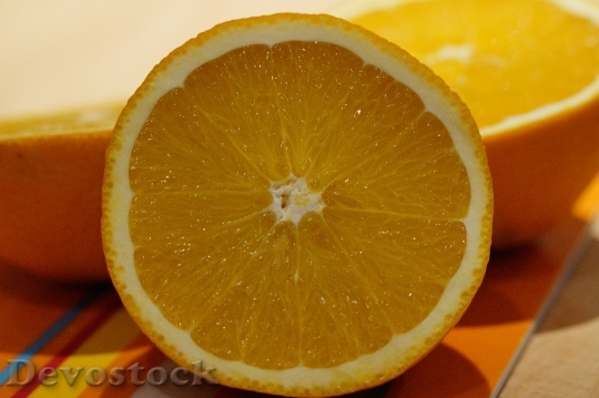 Devostock Orange Cut Fruit Citrus