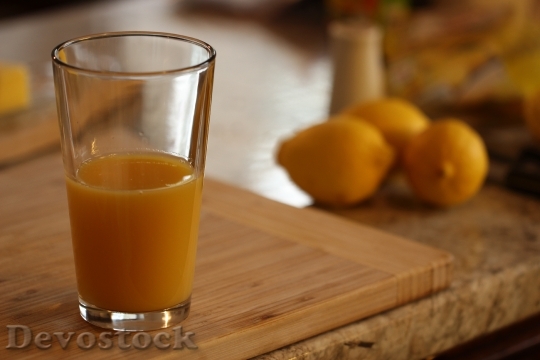 Devostock Orange Juice Lemon Drink