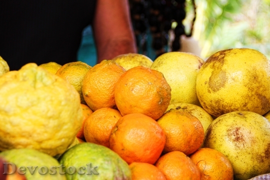 Devostock Orange Lemon Fruit Healthy