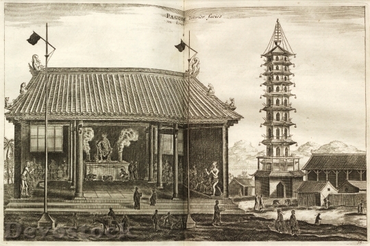 Devostock Pagoda 1693 Burning Old