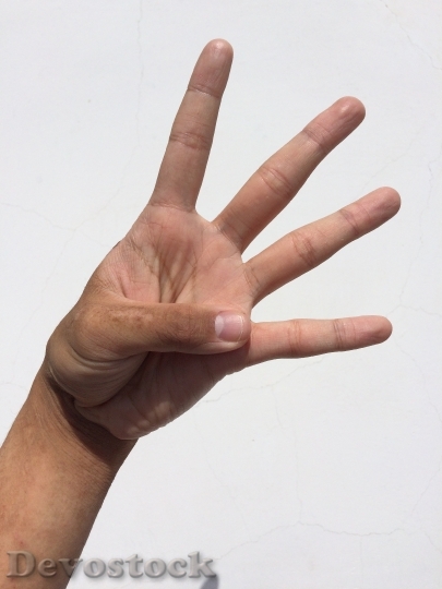 Devostock Palm Hand Finger Nail 5