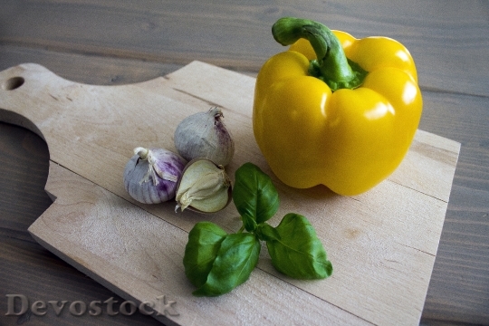 Devostock Paprika Basil Garlic Food 0