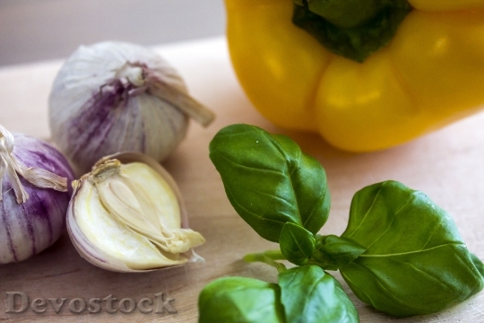 Devostock Paprika Basil Garlic Food