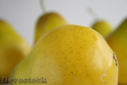 Devostock Pear Fruit Yellow Food