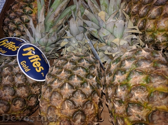 Devostock Pineapple Fruit Sweet Healthy