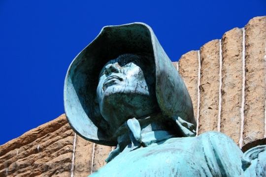 Devostock Pioneer Statue Statue Bronze 1
