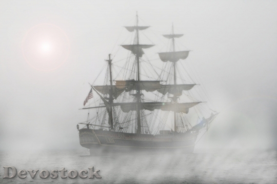 Devostock Pirates Sailing Ship Frigate