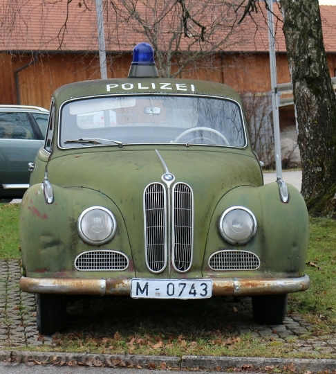 Devostock Police Car Oldtimer Movie 0