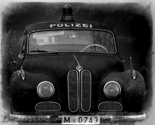 Devostock Police Car Oldtimer Movie 3