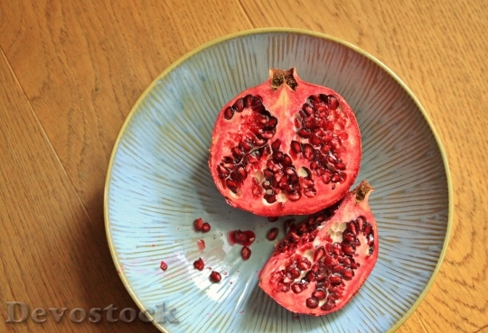 Devostock Pomegranate Fruit Tropical Fruit 1