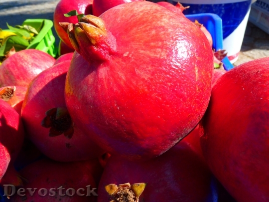Devostock Pomegranate Red Fruit Delicious 0