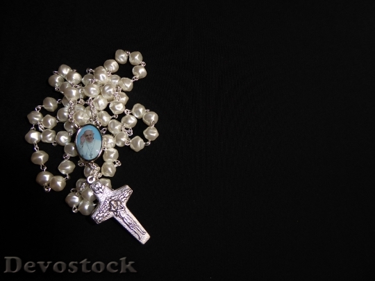 Devostock Pray Rosary Beads Prayer