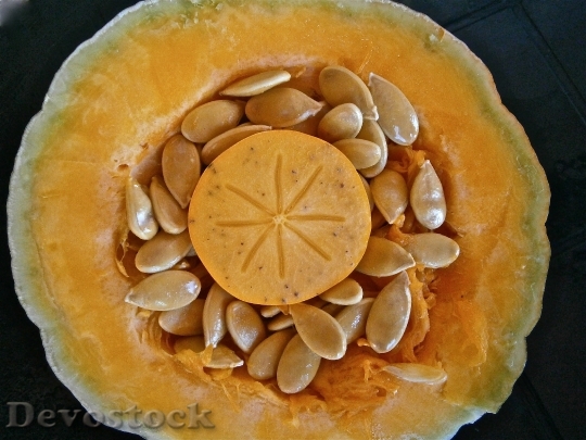 Devostock Pumpkin Fruit Seed Vegetable 4
