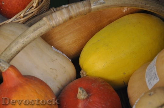 Devostock Pumpkin Fruit Vegetables Basket