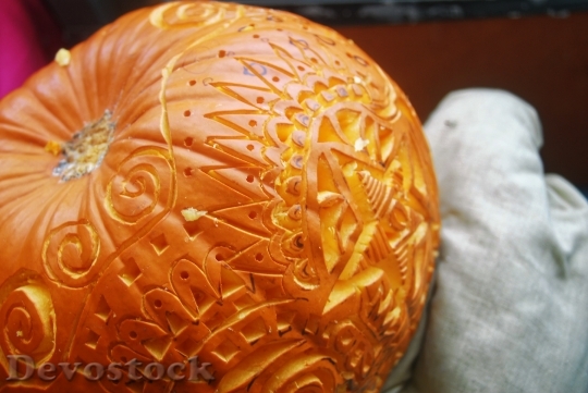 Devostock Pumpkin Pumpkin Carving Art