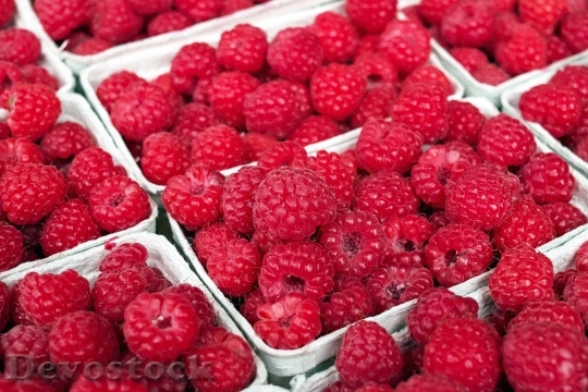 Devostock Raspberry Berry Fruit Fruits