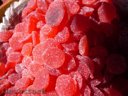 Devostock Red Sweet Jelly Candy