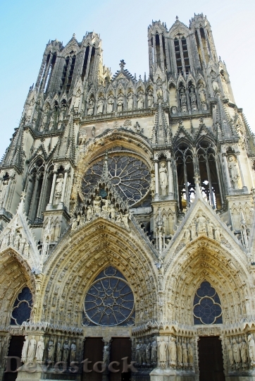 Devostock Reims Cathedral Portals Tours