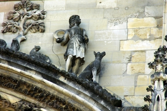 Devostock Reims Cathedral Sculpture Berger