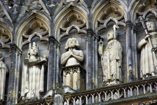 Devostock Reims Cathedral Sculptures Statues 0