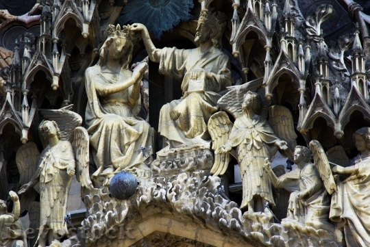 Devostock Reims Cathedral Sculptures Statues
