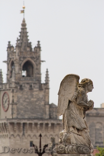 Devostock Religion Angel Statue Cathedral