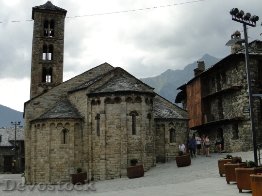 Devostock Romanesque Church Rhaeto Romanic