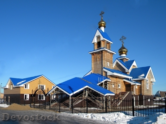 Devostock Russia Church Building Spire