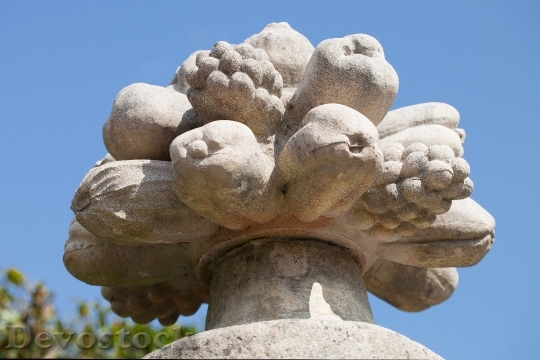 Devostock Sculpture Fruits Stone Plastic