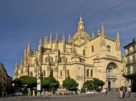 Devostock Segovia Spain Cathedral Spires