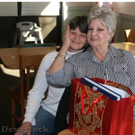 Devostock Seniors Elderly Daughter Mom