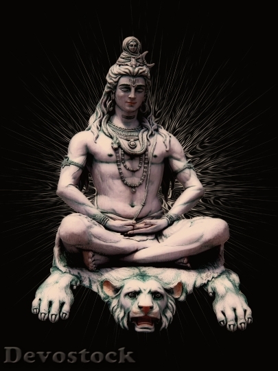 Devostock Shiva Hindu God Shiva