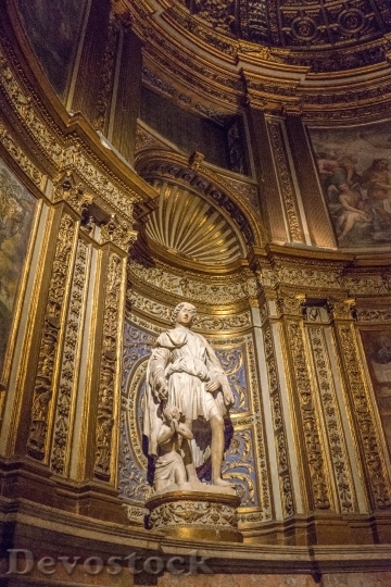 Devostock Siena Cathedral Sculpture Italy