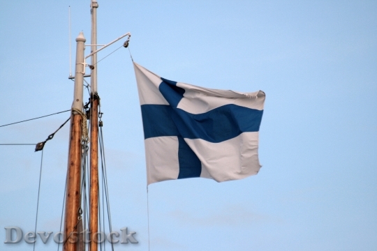 Devostock Sky Flag Finnish Evening