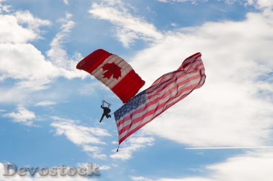 Devostock Skydiver Airshow Canadian American