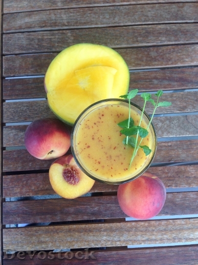 Devostock Smoothie Healthy Mango Peach