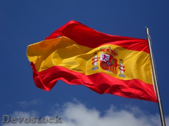 Devostock Spain Flag Flutter Spanish