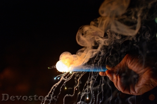 Devostock Sparkler Fireworks Colors Diwali