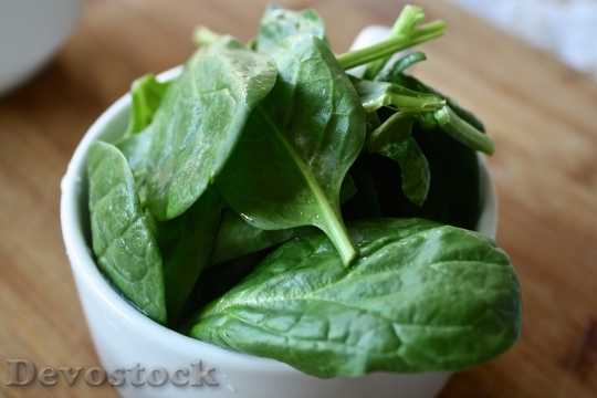 Devostock Spinach Healthy Green Dieting