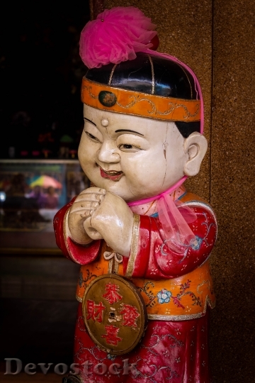 Devostock Statue Doll Chinese People
