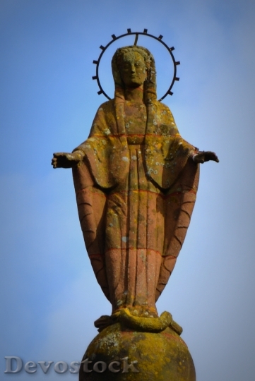 Devostock Statue Maria Image Faith