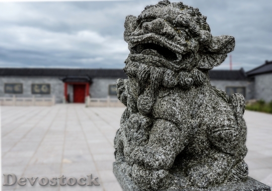 Devostock Stone Monster Sculpture Statue