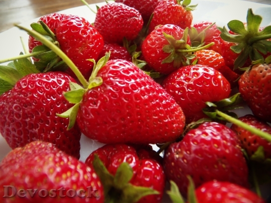 Devostock Strawberries Fruit Red Food 1