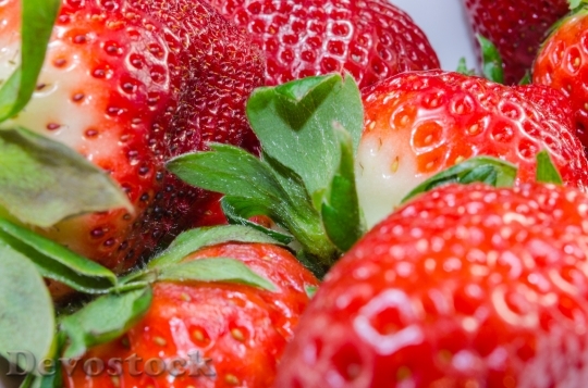 Devostock Strawberries Fruit Tasty Red