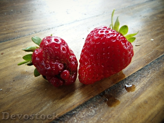 Devostock Strawberries Red Bright Sweet