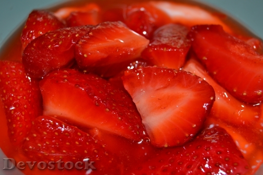 Devostock Strawberries Red Fruit Sweet