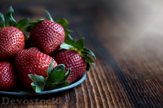 Devostock Strawberries Red Ripe Sweet 1